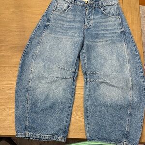 We The Free Button-Fly Light Blue Denim Jeans